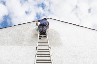 Peinture extérieure aux Pineaux — façades et ravalement